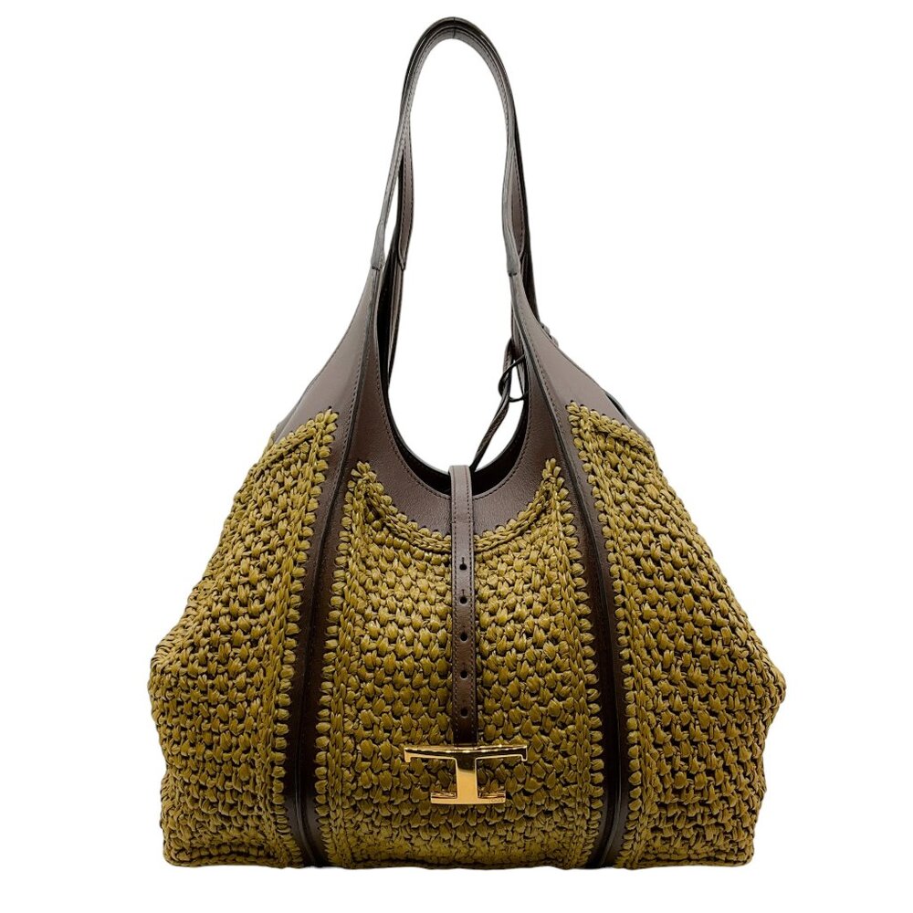Tod's Brown Crochet Shopping Tote - Picture 1 of 9